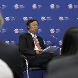 Huawei Chief Executive Ren Zhengfei takes part in a discussion meeting at the St. Petersburg International Economic Forum in St. Petersburg Huawei Chief Executive Ren Zhengfei takes part in a discussion meeting at the St. Petersburg International Economic Forum in St. Petersburg