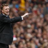 Everton manager David Moyes gestures during their English Premier League soccer match against Arsenal at the Emirates Stadium in London in t