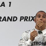 Mercedes Formula One driver Lewis Hamilton of Britain reacts on the winners' podium during the victory ceremony after the Chinese F1 Grand P Mercedes Formula One driver Lewis Hamilton of Britain reacts on the winners' podium during the victory ceremony after the Chinese F1 Grand P