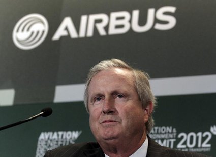 Jim Albaugh looks on during the 6th Aviation & Environment Summit in Geneva March 22, 2012. REUTERS/Deni's Balibouse Jim Albaugh looks on during the 6th Aviation & Environment Summit in Geneva March 22, 2012. REUTERS/Deni's Balibouse