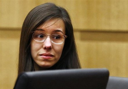 Jodi Arias reacts as a guilty verdict is read in her first-degree murder trial in Phoenix, Arizona May 8, 2013. REUTERS/Rob Schumacher/Arizo Jodi Arias reacts as a guilty verdict is read in her first-degree murder trial in Phoenix, Arizona May 8, 2013. REUTERS/Rob Schumacher/Arizo