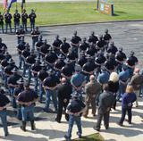 Indiana State Police Troopers At Memorial Service At Putnamville Post