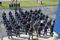 Indiana State Police Troopers At Memorial Service At Putnamville Post Indiana State Police Troopers At Memorial Service At Putnamville Post