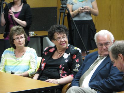 Sheriff Scott Parks' wife Theresa and parents Sheriff Scott Parks' wife Theresa and parents