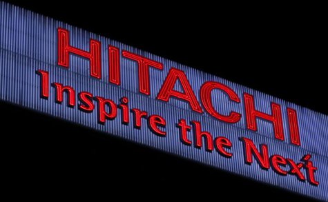 A logo of Hitachi is pictured at Hitachi, northeast of Tokyo December 24, 2012. REUTERS/Yuriko Nakao A logo of Hitachi is pictured at Hitachi, northeast of Tokyo December 24, 2012. REUTERS/Yuriko Nakao
