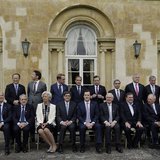 Finance ministers and central bank governors pose for a group photograph at the G7 Finance Ministers meeting in Aylesbury, southern England Finance ministers and central bank governors pose for a group photograph at the G7 Finance Ministers meeting in Aylesbury, southern England
