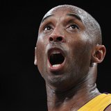Los Angeles Lakers shooting guard Kobe Bryant yells out in the 4th quarter against the Denver Nuggets during Game 5 of their first round NBA Los Angeles Lakers shooting guard Kobe Bryant yells out in the 4th quarter against the Denver Nuggets during Game 5 of their first round NBA