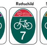 The new sign format for the Wausau Metropolitan Bike Routes