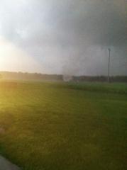 Picture 1 of tornado on ground near Riley Fire Dept. Photo supplied by Riley Fire Dept. Picture 1 of tornado on ground near Riley Fire Dept. Photo supplied by Riley Fire Dept.