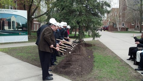 Groundbreaking ceremony outside the site of the Gehl-Mulva Science Center on the St. Norbert College campus on May 10, 2013. Groundbreaking ceremony outside the site of the Gehl-Mulva Science Center on the St. Norbert College campus on May 10, 2013.