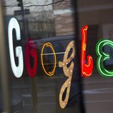 The Google signage is seen at the company's headquarters in New York January 8, 2013. REUTERS/Andrew Kelly The Google signage is seen at the company's headquarters in New York January 8, 2013. REUTERS/Andrew Kelly