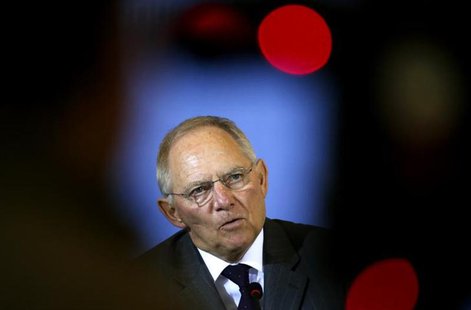 Germany's Finance Minister Wolfgang Schaeuble addresses a news conference in Berlin March 25, 2013. REUTERS/Fabrizio Bensch Germany's Finance Minister Wolfgang Schaeuble addresses a news conference in Berlin March 25, 2013. REUTERS/Fabrizio Bensch