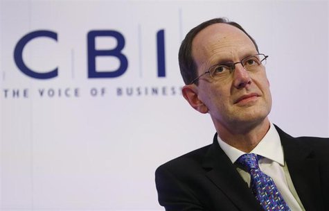 Confederation of British Industries (CBI) Director General John Cridland listens to London Mayor Boris Johnson speaking at the CBI annual co Confederation of British Industries (CBI) Director General John Cridland listens to London Mayor Boris Johnson speaking at the CBI annual co