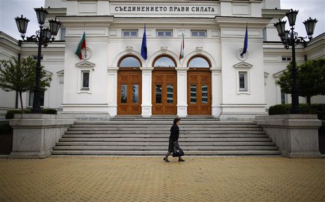 A woman walks past the parliament building in Sofia May 13, 2013. REUTERS/Stoyan Nenov A woman walks past the parliament building in Sofia May 13, 2013. REUTERS/Stoyan Nenov
