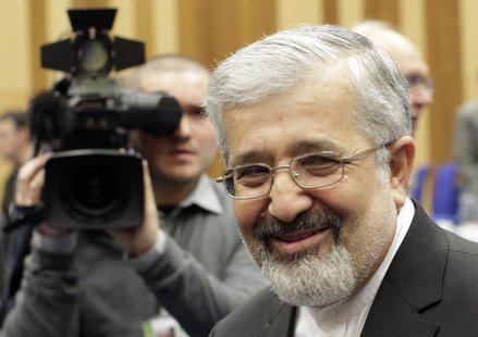 Iran's International Atomic Energy Agency (IAEA) ambassador Ali Asghar Soltanieh reacts as he attends a board of governors meeting at the UN Iran's International Atomic Energy Agency (IAEA) ambassador Ali Asghar Soltanieh reacts as he attends a board of governors meeting at the UN