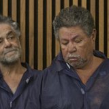 Onil Castro and Pedro Castro (R) appear for their initial court appearance in Cleveland, Ohio, May 9, 2013. REUTERS/John Gress