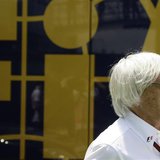Formula One supremo Bernie Ecclestone looks on at a paddock before the qualifying session at the Spanish F1 Grand Prix at the Circuit de Cat Formula One supremo Bernie Ecclestone looks on at a paddock before the qualifying session at the Spanish F1 Grand Prix at the Circuit de Cat