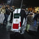 A man sells sarapes at Plaza Garibaldi in Mexico City May 11, 2013. REUTERS/Tomas Bravo