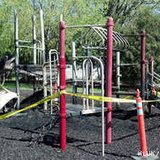 Burned playground equipment is seen at Hamilton Park in Fond du Lac, May 13, 2013. Police say the fire was set intentionally the previous night. (courtesy of FOX 11). Burned playground equipment is seen at Hamilton Park in Fond du Lac, May 13, 2013. Police say the fire was set intentionally the previous night. (courtesy of FOX 11).