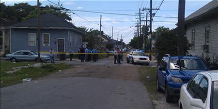 New Orleans Police Department members are seen at the site of a shooting of at least 12 people during a Mother's Day parade in New Orleans, Louisiana, May 12, 2013, as pictured in this photo provided by Fox 8 News. At least 12 people were shot at the parade in New Orleans, with one victim as young as 10 years old, WWLTV reported, citing police Superintendent Ronal Serpas. (Reuters) New Orleans Police Department members are seen at the site of a shooting of at least 12 people during a Mother's Day parade in New Orleans, Louisiana, May 12, 2013, as pictured in this photo provided by Fox 8 News. At least 12 people were shot at the parade in New Orleans, with one victim as young as 10 years old, WWLTV reported, citing police Superintendent Ronal Serpas. (Reuters)