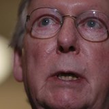 Senate Minority Leader Mitch McConnell (R-KY) speaks to the media following the weekly Senate Republican policy meeting on Capitol Hill in W Senate Minority Leader Mitch McConnell (R-KY) speaks to the media following the weekly Senate Republican policy meeting on Capitol Hill in W