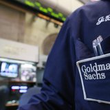 A trader works at the Goldman Sachs stall on the floor of the New York Stock Exchange, April 16, 2012. REUTERS/Brendan McDermid