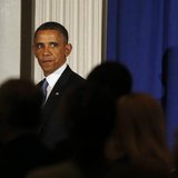 U.S. President Barack Obama steps off stage after speaking at a Democratic Party fundraiser at the Waldorf Astoria hotel in New York, May 13 U.S. President Barack Obama steps off stage after speaking at a Democratic Party fundraiser at the Waldorf Astoria hotel in New York, May 13