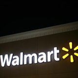 A view shows the Walmart logo at an opened Walmart store on Thanksgiving day in North Bergan, New Jersey November 22, 2012. REUTERS/Eric Tha