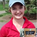 Abbie Grevlos came back from 12 strokes down to win the City Golf Tournament. Inset, Sioux Falls City Championship Trophy. Photo: KELO/KELQ Abbie Grevlos came back from 12 strokes down to win the City Golf Tournament. Inset, Sioux Falls City Championship Trophy. Photo: KELO/KELQ