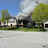 Fire damages upper apartment Fire damages upper apartment