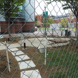 Construction of the Eric Zapata Community Memorial has begun on the Kalamazoo Mall.