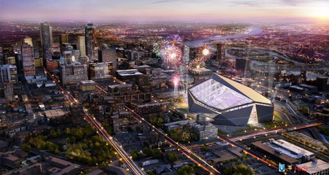 The new Minnesota Vikings stadium. Photo courtesy of Minnesota Vikings The new Minnesota Vikings stadium. Photo courtesy of Minnesota Vikings