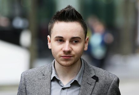 Jake Davis arrives at Southwark Crown Court in central London May 15, 2013. REUTERS/Stefan Wermuth Jake Davis arrives at Southwark Crown Court in central London May 15, 2013. REUTERS/Stefan Wermuth