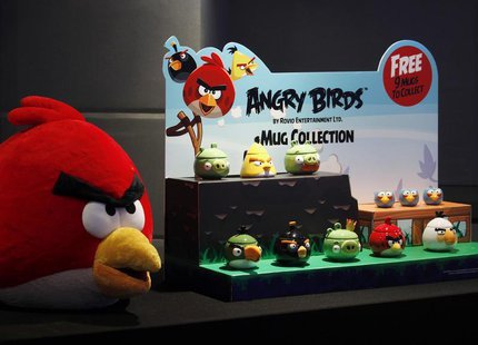 Angry Birds products are displayed during a news conference in Hong Kong July 3, 2012. REUTERS/Bobby Yip Angry Birds products are displayed during a news conference in Hong Kong July 3, 2012. REUTERS/Bobby Yip