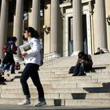 A student walks across the campus of Columbia University in New York, October 5, 2009. REUTERS/Mike Segar A student walks across the campus of Columbia University in New York, October 5, 2009. REUTERS/Mike Segar