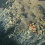 Aerial photo of wildfire, courtesy Wisconsin DNR
