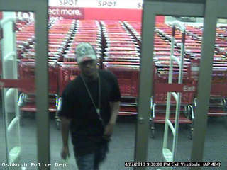 Oshkosh police believe this man tried to pass a counterfeit $100 bill at a store April 27, 2013. Oshkosh police believe this man tried to pass a counterfeit $100 bill at a store April 27, 2013.