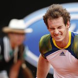 Andy Murray of Britain reacts during the men's singles match against Marcel Granollers of Spain at the Rome Masters tennis tournament May 15 Andy Murray of Britain reacts during the men's singles match against Marcel Granollers of Spain at the Rome Masters tennis tournament May 15