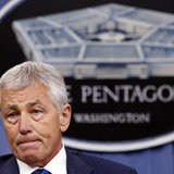 U.S. Defense Secretary Chuck Hagel listens to a question during a briefing on the Defense Department's FY2014 budget at the Pentagon in Wash U.S. Defense Secretary Chuck Hagel listens to a question during a briefing on the Defense Department's FY2014 budget at the Pentagon in Wash