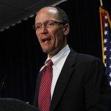 Assistant Attorney General for Civil Rights Division of the Department of Justice Thomas Perez speaks during a news conference in Phoenix, A Assistant Attorney General for Civil Rights Division of the Department of Justice Thomas Perez speaks during a news conference in Phoenix, A