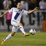 Los Angeles Galaxy midfielder Landon Donovan (10) controls a ball during their CONCACAF Champions League semi-final soccer match against aga Los Angeles Galaxy midfielder Landon Donovan (10) controls a ball during their CONCACAF Champions League semi-final soccer match against aga