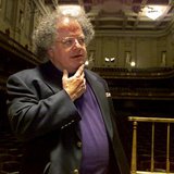 James Levine pauses as he looks over the stage and conductor's podium in Boston's Symphony Hall after being announced as the next conductor James Levine pauses as he looks over the stage and conductor's podium in Boston's Symphony Hall after being announced as the next conductor
