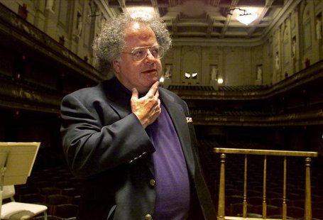 James Levine pauses as he looks over the stage and conductor's podium in Boston's Symphony Hall after being announced as the next conductor James Levine pauses as he looks over the stage and conductor's podium in Boston's Symphony Hall after being announced as the next conductor