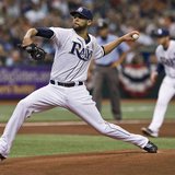 Tampa Bay Rays starter David Price pitches against the Baltimore Orioles during the first inning of a MLB baseball game in St. Petersburg, F Tampa Bay Rays starter David Price pitches against the Baltimore Orioles during the first inning of a MLB baseball game in St. Petersburg, F
