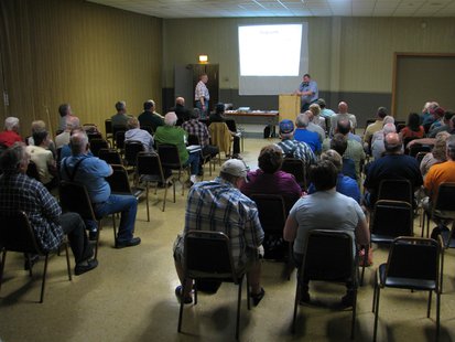 Crowd gathers to hear Lincoln County Expo Center details at 5/15/13 meeting. Crowd gathers to hear Lincoln County Expo Center details at 5/15/13 meeting.
