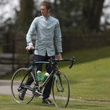British cyclist Bradley Wiggins poses for photographers during a press day for the Giro d'Italia cycle race at the Kilhey Court hotel in Sta British cyclist Bradley Wiggins poses for photographers during a press day for the Giro d'Italia cycle race at the Kilhey Court hotel in Sta