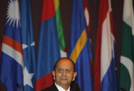 Myanmar's President Thein Sein attends the opening ceremony of the 69th Commission Session of the Economic and Social Commission for Asia an Myanmar's President Thein Sein attends the opening ceremony of the 69th Commission Session of the Economic and Social Commission for Asia an