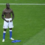 Italy's Mario Balotelli celebrates after scoring his second goal against Germany during their Euro 2012 semi-final soccer match at the Natio Italy's Mario Balotelli celebrates after scoring his second goal against Germany during their Euro 2012 semi-final soccer match at the Natio
