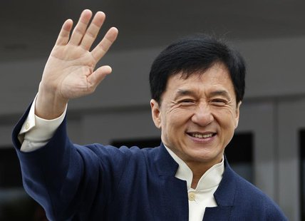 Actor Jackie Chan poses on a yatch during a photocall for the film 'Skiptrace' at the 66th Cannes Film Festival in Cannes May 16, 2013. REUT Actor Jackie Chan poses on a yatch during a photocall for the film 'Skiptrace' at the 66th Cannes Film Festival in Cannes May 16, 2013. REUT