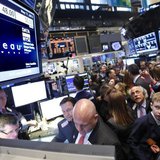 Christian Chabot, (bottom R) CEO of Tableau Software, waits for his company's stock to begin trading on the floor of the New York Stock Exch Christian Chabot, (bottom R) CEO of Tableau Software, waits for his company's stock to begin trading on the floor of the New York Stock Exch